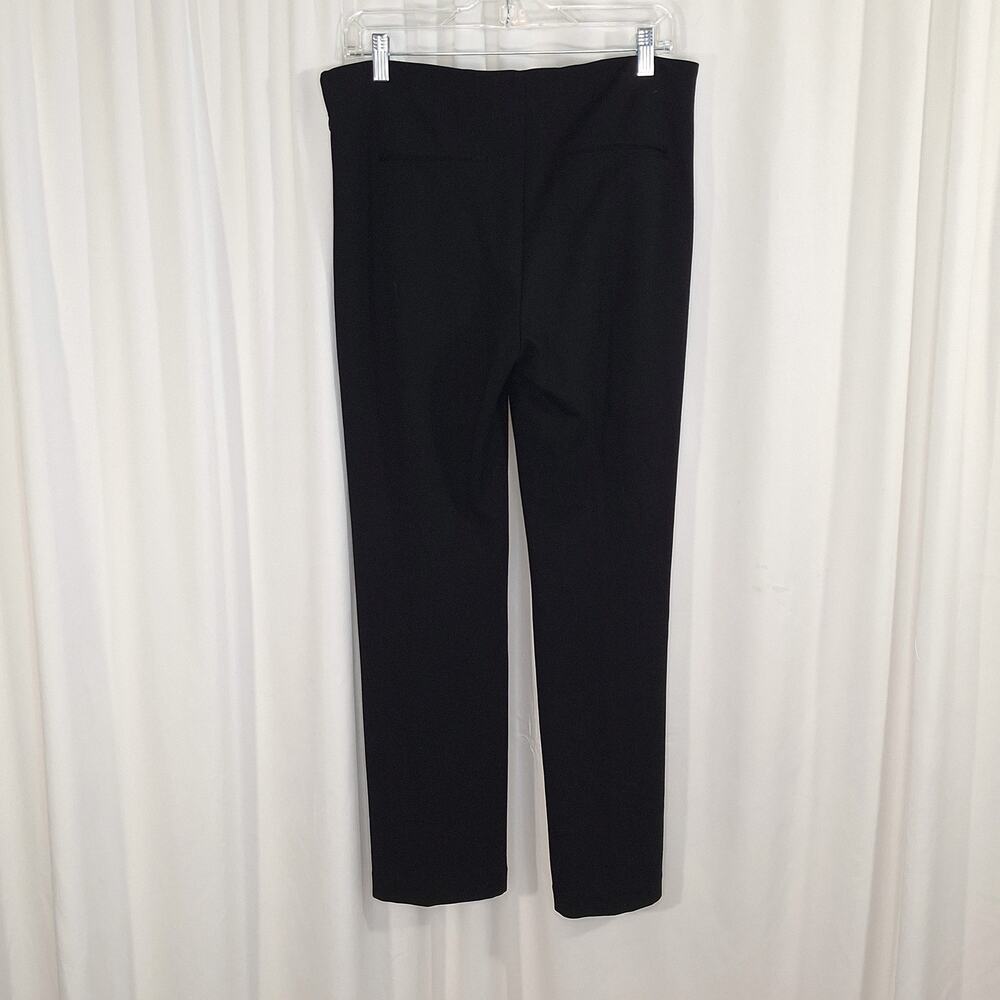 Chico’s Women’s Size 0.5 (S/6) Black Pants Front Seam Straight Leg High Rise